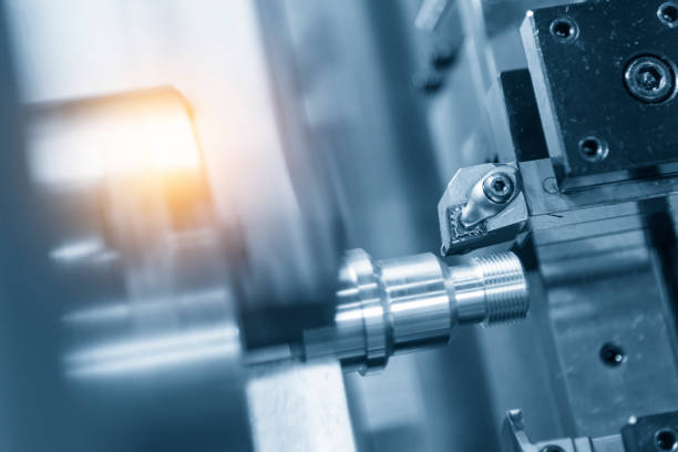 istock The CNC lathe machine or Turning machine 693755814