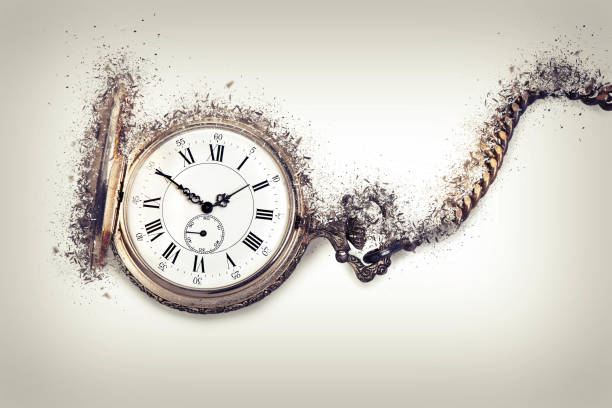 Antique pocket watch exploding Antique pocket watch exploding, Time countdown concept broken pocket watch stock pictures, royalty-free photos & images