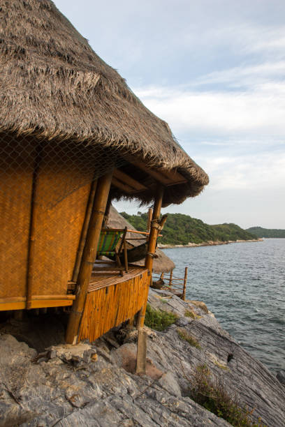 istock Borneo style huts at Koh Sichang,Chonburi,Thailand 693798410