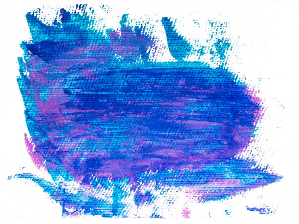 istock Blue grunge acrylic spot 693798872