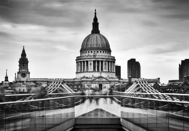 istock St Paul's Cathedral dome seen from Millenium Bridge in London, the UK. 693802154