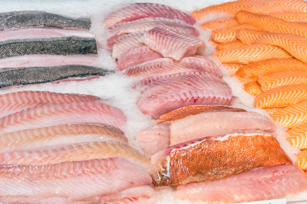 istock Fish fillets for sale 693802882