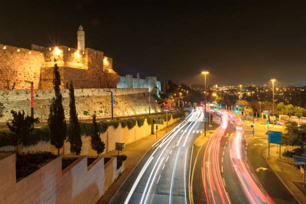 istock Night panorama of Jerusalem Old City 693809562