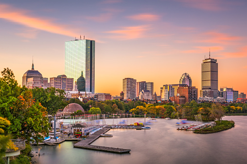 Boston, Massachusetts, USA skyline.