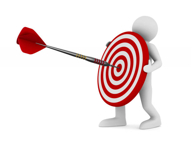 istock Dart on white background. Isolated 3D illustration 693827298
