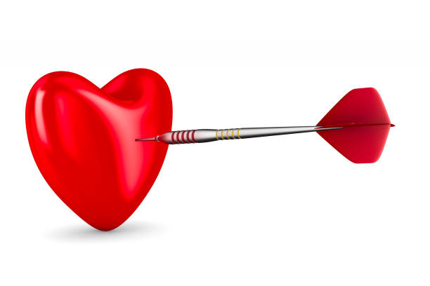 istock Dart on white background. Isolated 3D illustration 693829672