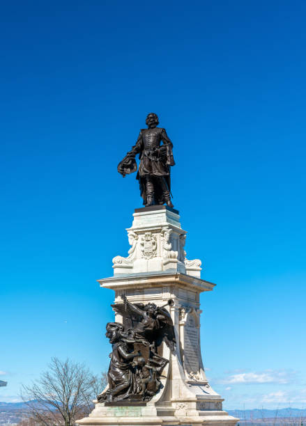 istock Monument to Samuel de Champlain in Quebec City, Canada 693830114