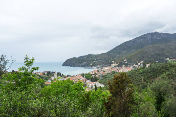 istock top view of Levanto, Italy 693838122