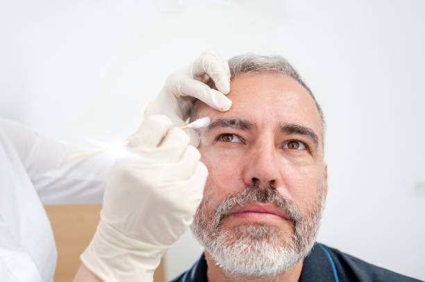 istock Chryotherapy used to Removed an Aged Spot 693844148