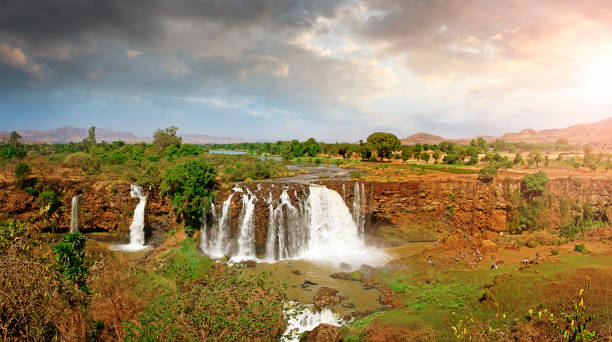 Blue Nile Waterfalls Blue Nile Waterfalls in Ethiopia blue nile stock pictures, royalty-free photos & images