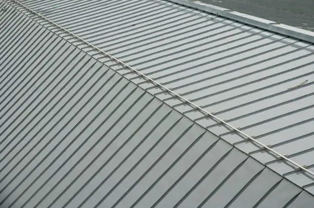 metal roof in rain