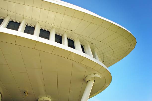 istock Modern building. Modern office building with facade of glass 693867296