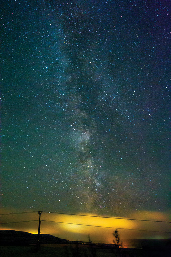 Milky Way photographed from Apse Heath on the Isle of Wight.