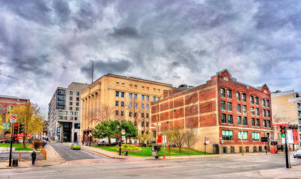 istock Buildings in Old Montreal, Canada 693874584