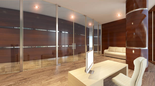 istock Office of the director in a multi-storey building. 693894356