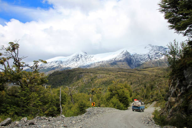 istock Van driving on Carretera Austral, Chile 693901496