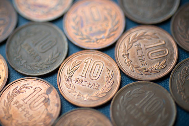 istock Japanese 10 Yen Coins 693910516