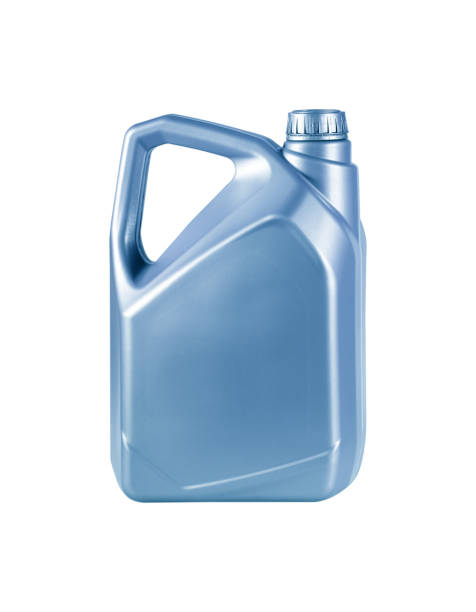 istock Engine oil canister isolated on white background. 693922302