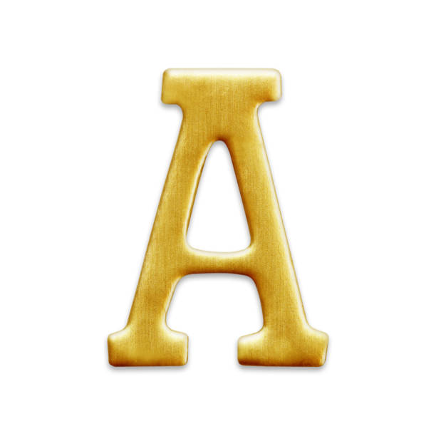 istock golden letter collection - A 693924864