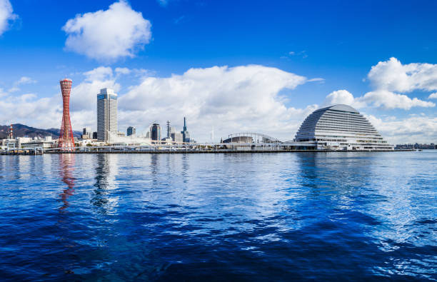 paisaje de kobe de japón - chuo ward fotografías e imágenes de stock