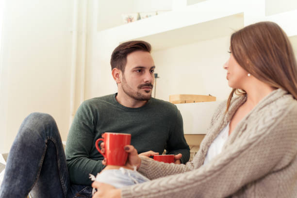 istock Young couple at home 693972662