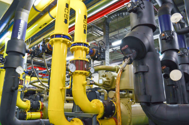 istock Pumps Used to Transfer Fresh Water at Public Utility 693976682