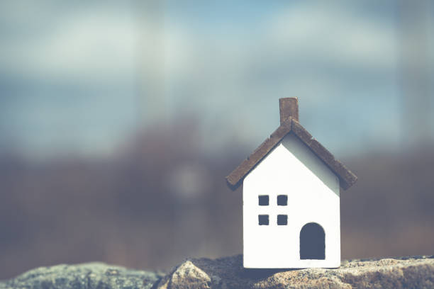 istock Residential model and landscape copy space 693980572