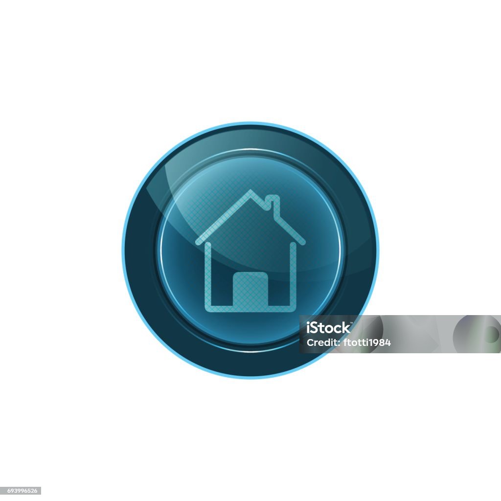 Example Website With Home Button Web Button Home On White Background Vector Design Stock Illustration ...