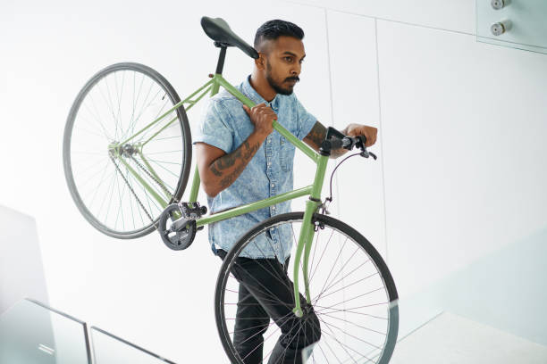 istock On a mission to reduce his carbon footprint 693997826