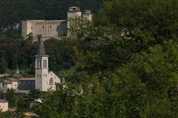 Photo of The Albornoz rocca and the cathedral of Spoleto