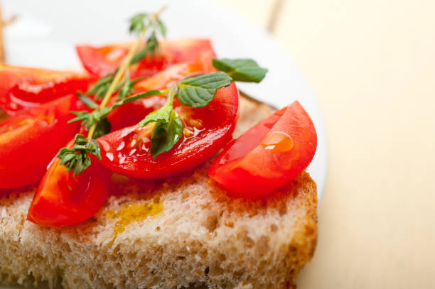 istock Italian tomato bruschetta 694008472