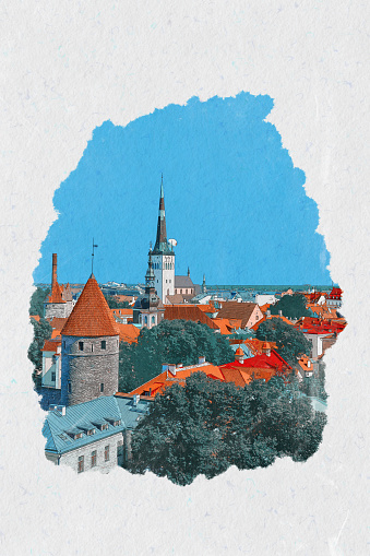 Sketch Art Estonia, digital illustration