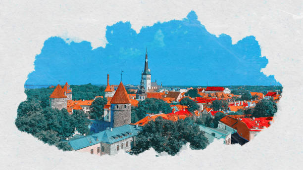 istock Sketch Art Estonia 694019844