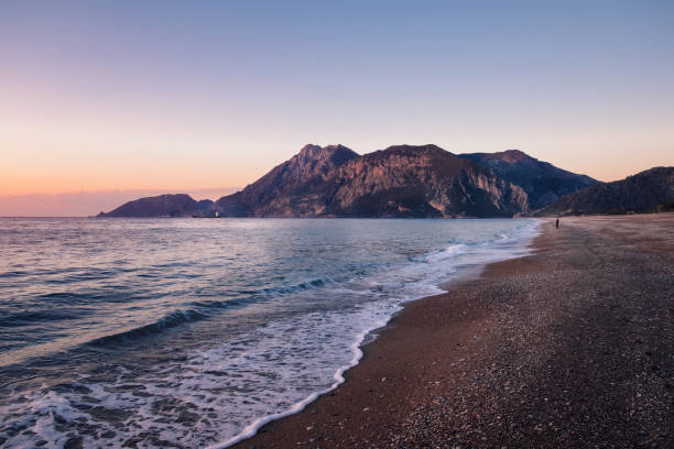 istock Cirali coastline with mountains at sunrise 694022702