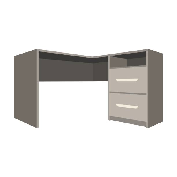 istock Grey desk with lockers.Desk for paperwork.Workplace and job, office, working symbol.Bedroom furniture single icon in cartoon style vector symbol stock illustration. 694033708