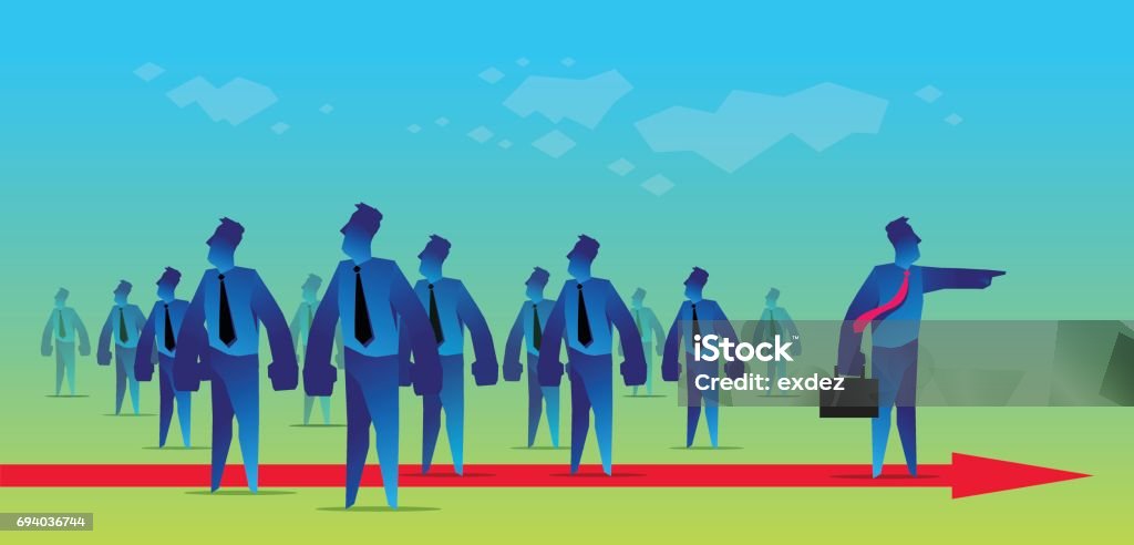 Guide Showing Path Guide To The Path Stock Illustration - Download Image Now - Adult ...