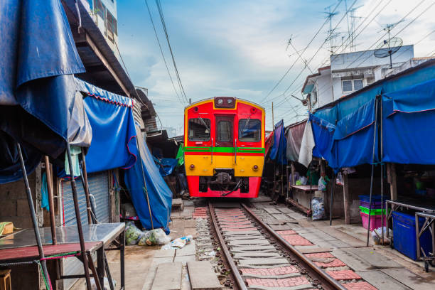 istock the train pass inside the fresh market 694041122