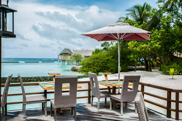 istock view of the ocean from a terassa on Maldives 694048040