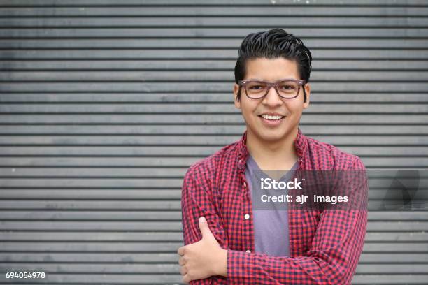 Handsome Hispanic Young Male With Copy Space Stock Photo - Download Image Now - Latin American and Hispanic Ethnicity, Mexican Ethnicity, University Student