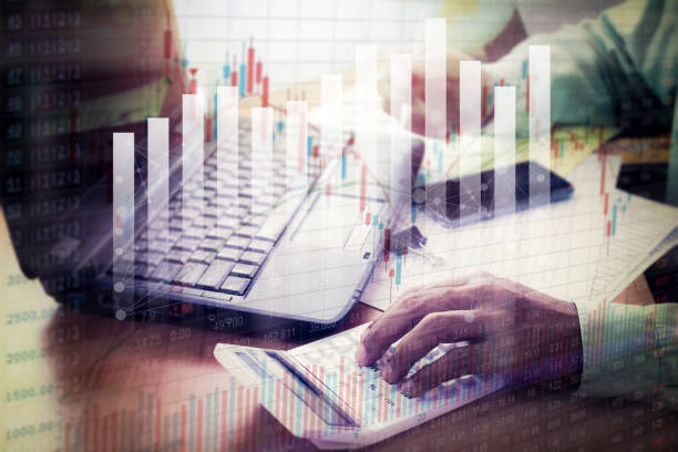 istock Businessman working with Stock market chart in office. 694061270