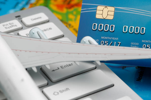 istock Booking Ticket Air Online Travel Trip Vacation Concept 694062060