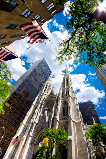 istock Wide angle view of St Patrick's Cathedral 694064602