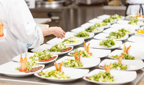 istock Lot of appetizer plates 694065854