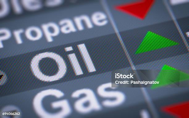 The Index Of Oil Up Stock Photo - Download Image Now - Price, Fuel and Power Generation, Crude Oil