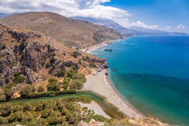 istock Preveli palm beach and lagoon Crete Greece 694083372