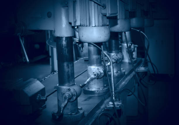 istock Metal industrial machines and tools 694087100