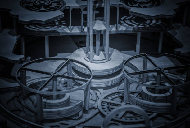 istock clock mechanism made in the technique of toning 694087710