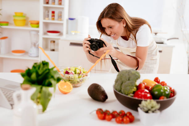 istock Attractive Blogger Girl 694087930
