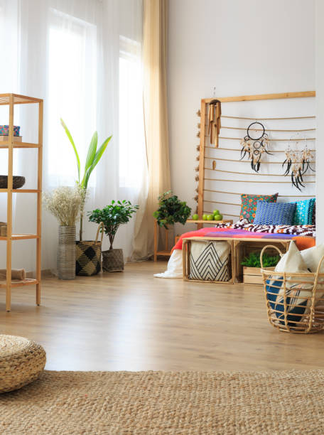 istock Photo of bright bedroom 694091250