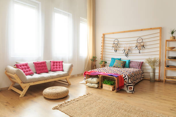 Photo of bed and couch